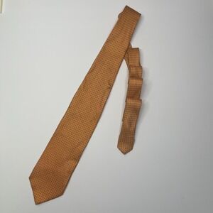 Jos. A. Bank Men's Silk‎ Orange Print Necktie Made in Italy 63" x 3.5"